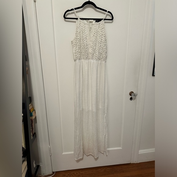 Cloth & People - Greek goddess floral embroidered maxi dress - Size L - Picture 1 of 10